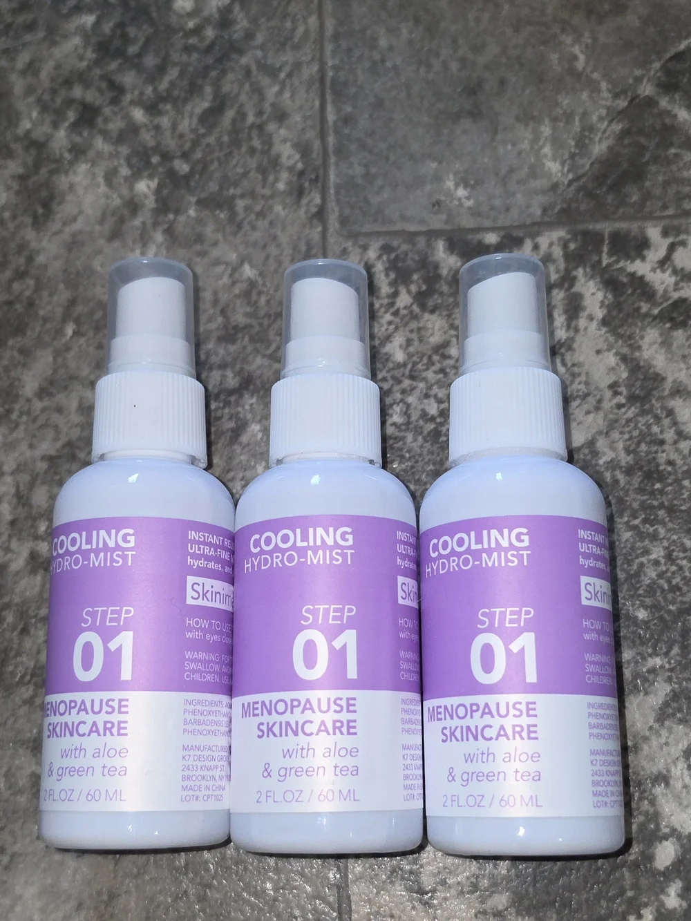 3 x Skinimalism Cooling Hydro‑Mist Step 01 Menopause Skincare Spray - 2fl Oz